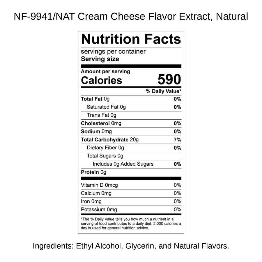 Cream Cheese Flavor Extract, Natural