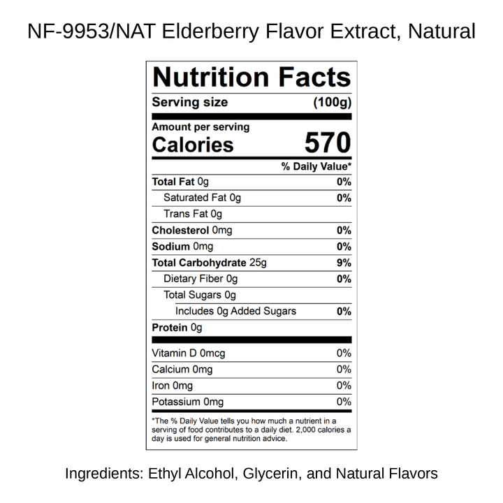 Elderberry Flavor Extract, Natural