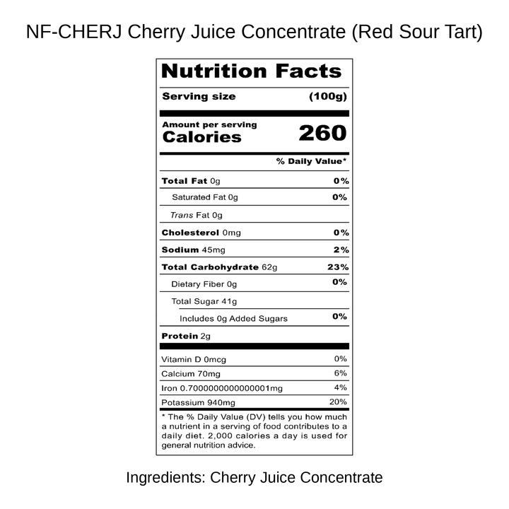 Cherry Juice Concentrate (Red Sour Tart)
