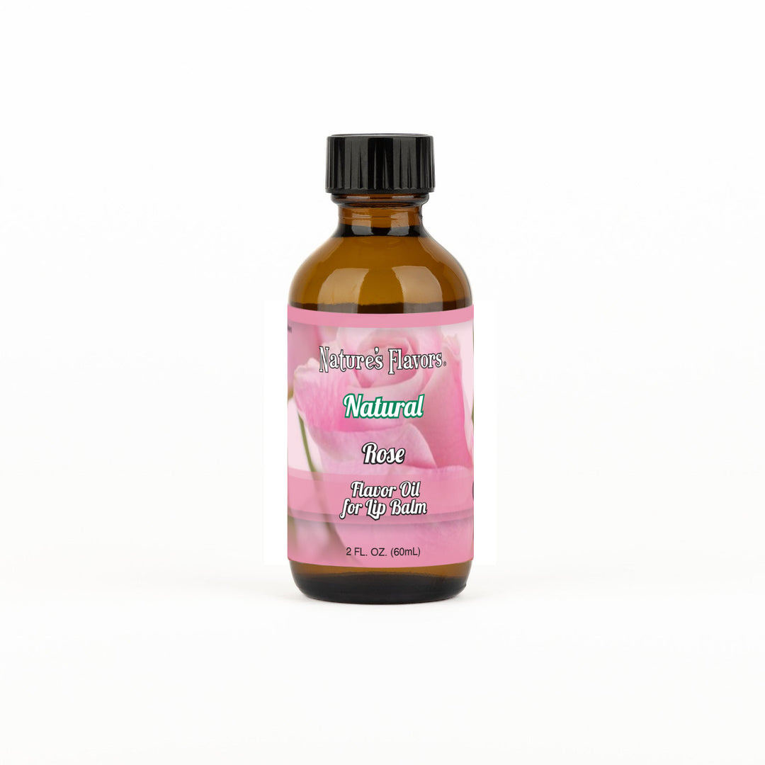 Nature's Flavors Natural Rose Flavor Oil for Lip Balm 2oz.