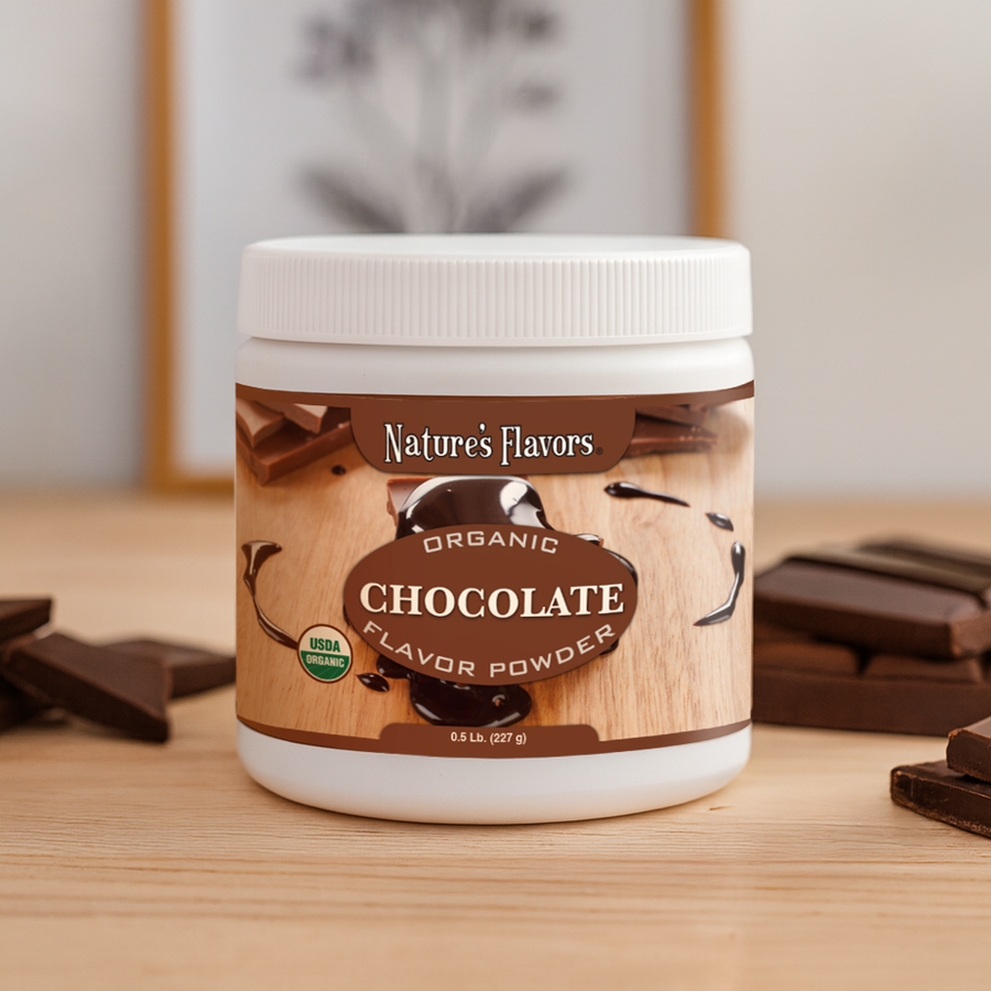Nature's Flavors Organic Chocolate Flavor Powder 227g
