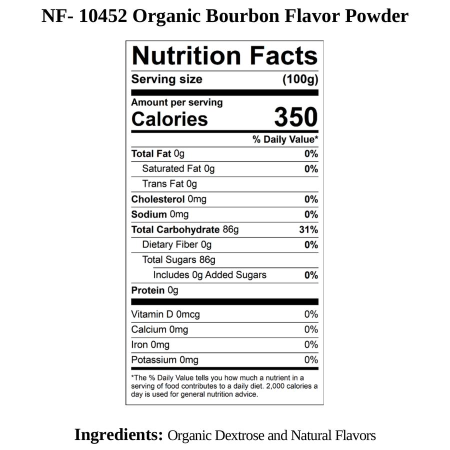 Bourbon Flavor Powder, Organic