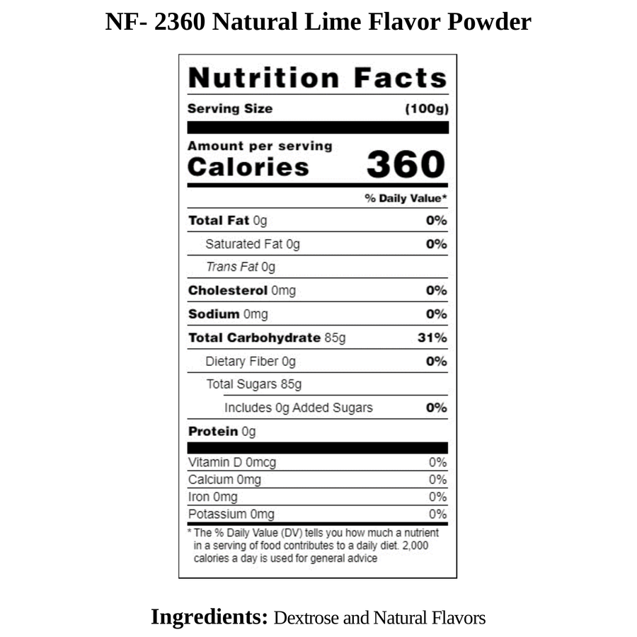 Lime Flavor Powder, Natural