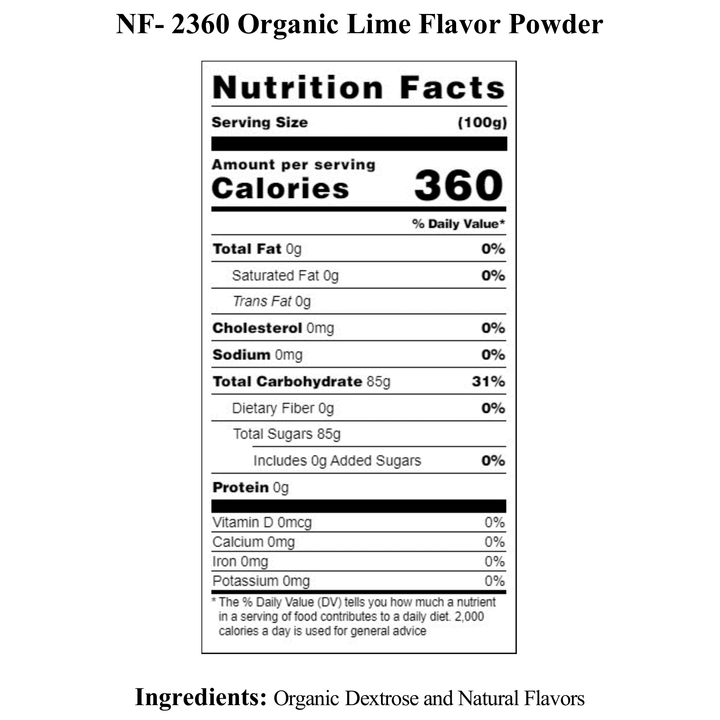 Lime Flavor Powder, Organic