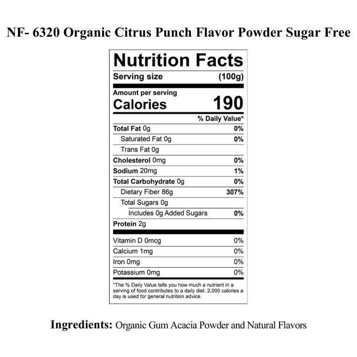 Citrus Punch Flavor Powder (Sugar-Free), Organic