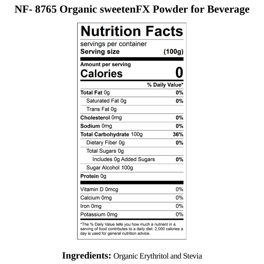 SweetenFX Organic Sweetener for Beverages