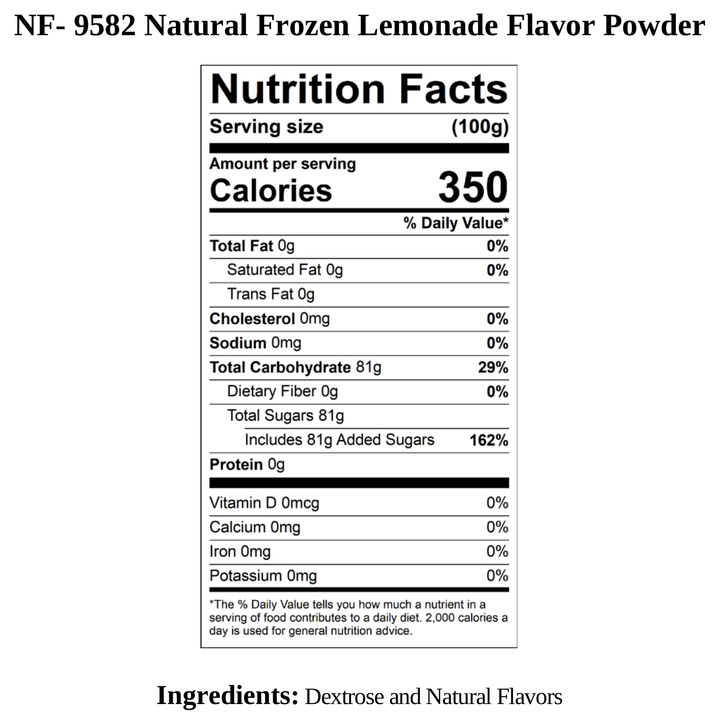 Frozen Lemonade Flavor Powder, Natural