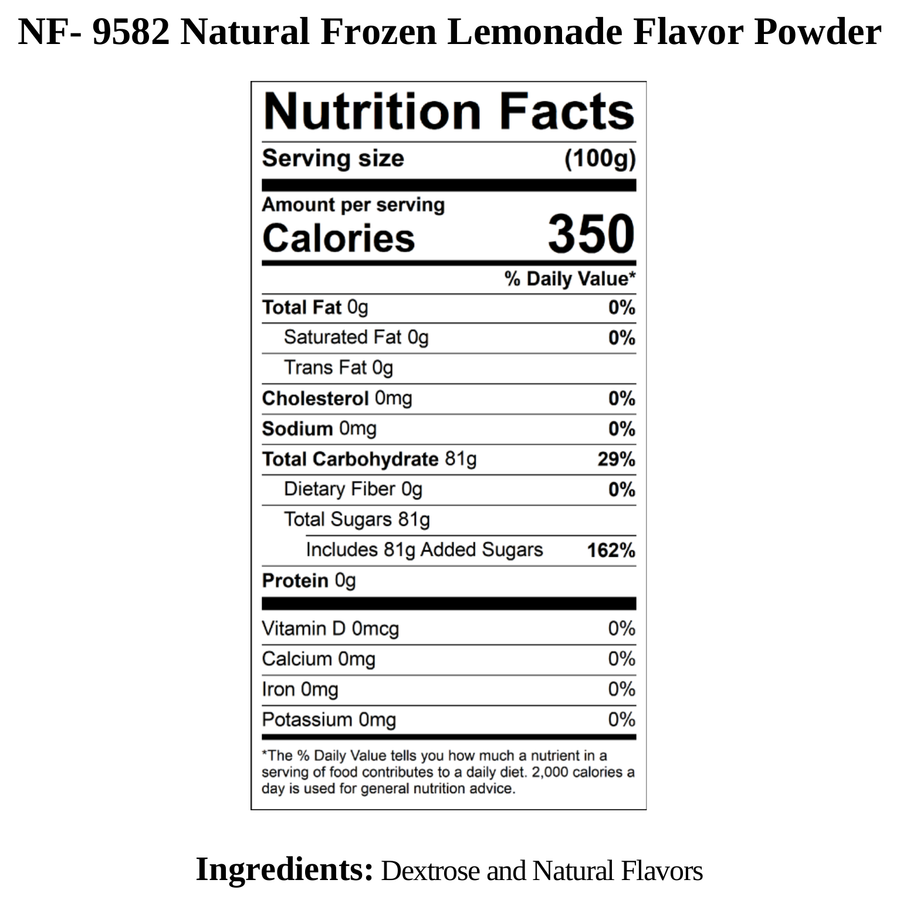 Frozen Lemonade Flavor Powder, Natural