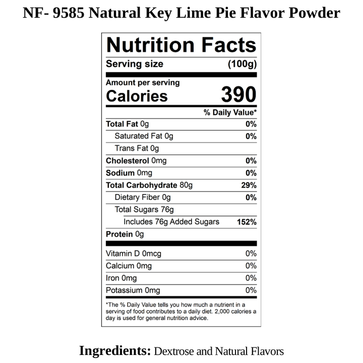 Key Lime Pie Flavor Powder, Natural