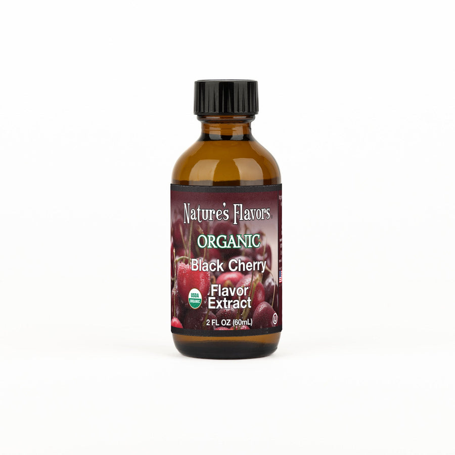 Nature's Flavors Black Cherry Flavor Extract Organic - 2oz. Bottle