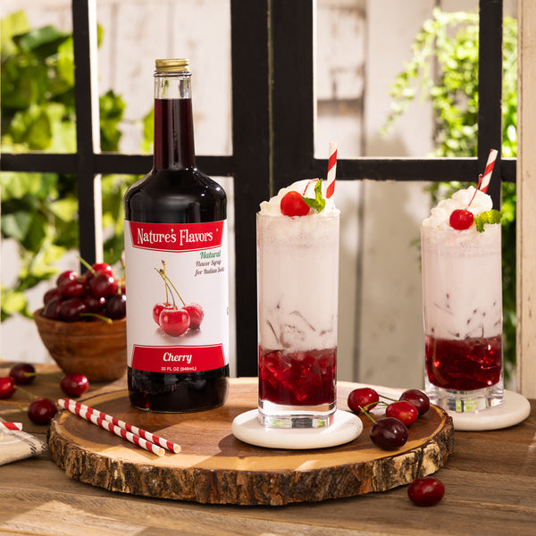 Cherry Italian Soda Syrup, Natural – Nature's Flavors