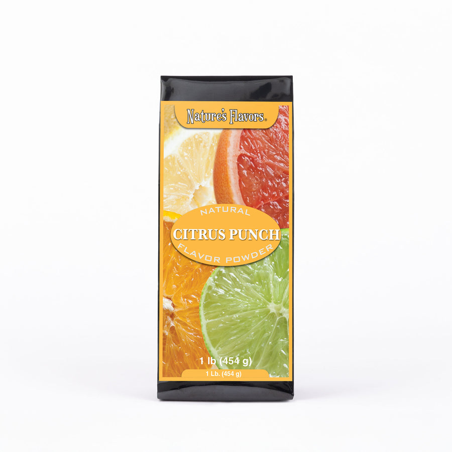 Black bag labeled "Natural Vanilla Flavor Powder".
