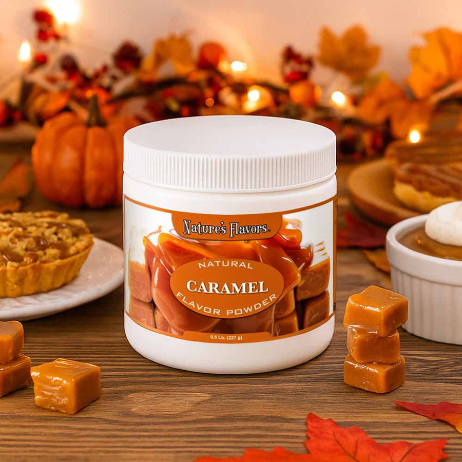 Nature's Flavors natural caramel flavor powder for dry baking mixes