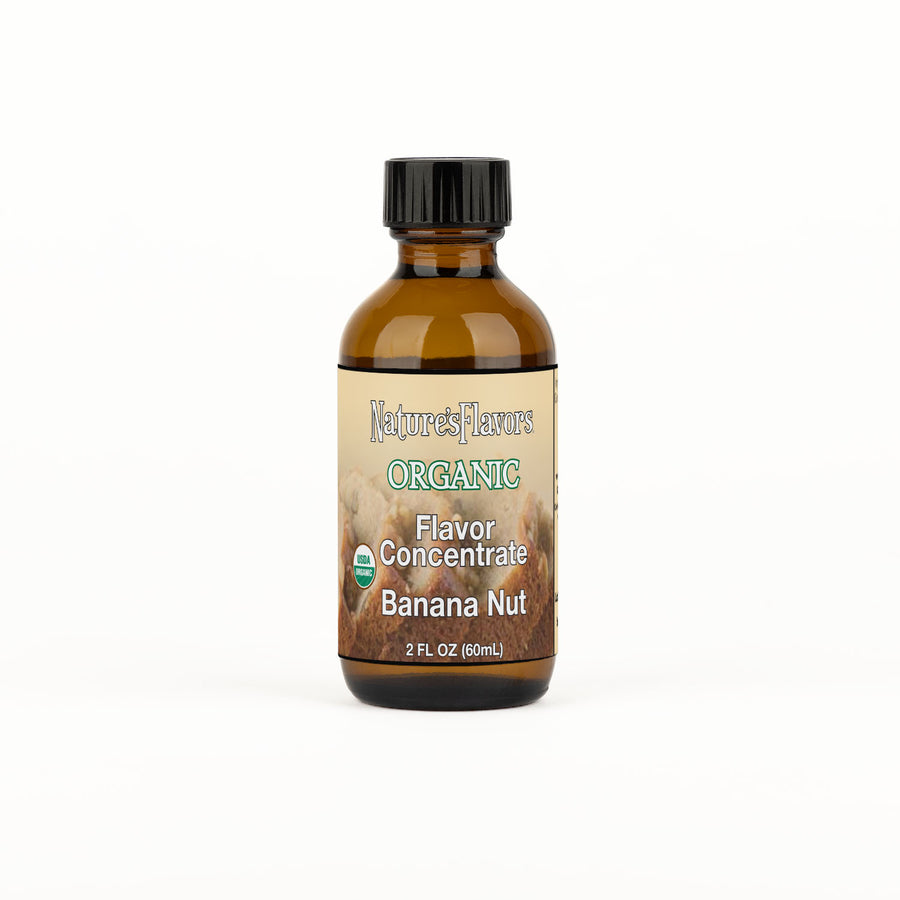 Bottle Labeled, "Flavor Concentrate Banana Nut".