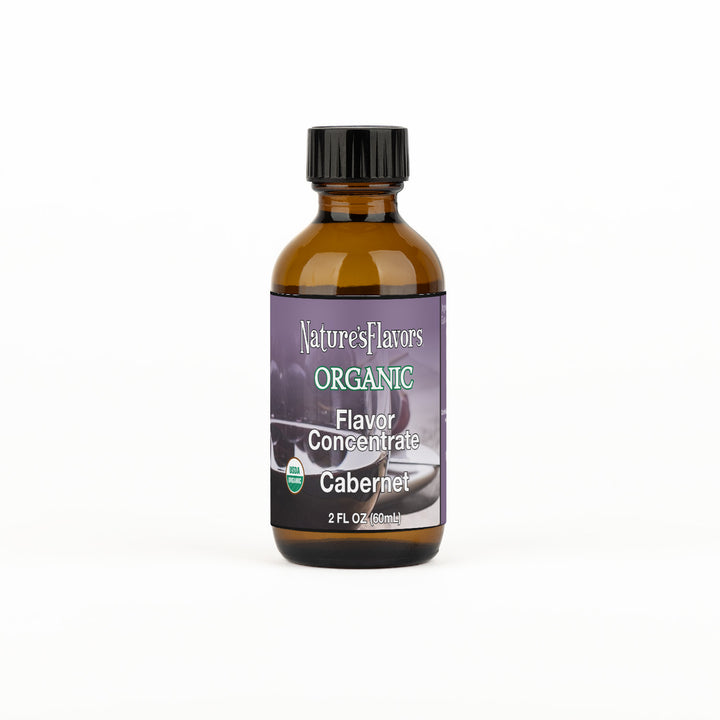 Bottle Labeled, "Organic Flavor Concentrate Cabernet"