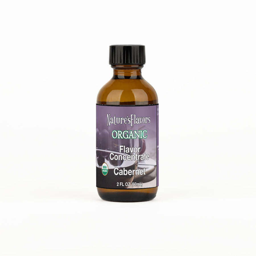 Bottle Labeled, "Organic Flavor Concentrate Cabernet"