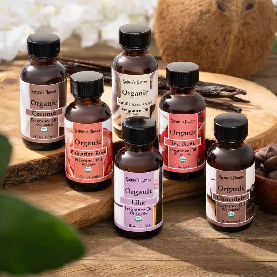 Organic Fragrance Oil Sample Pack (Oil Soluble)