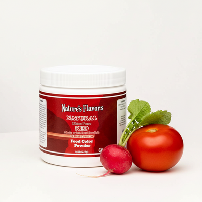 Red Food Coloring Powder (Made with Red Radish & Red Tomato) Ultra Pure, Natural