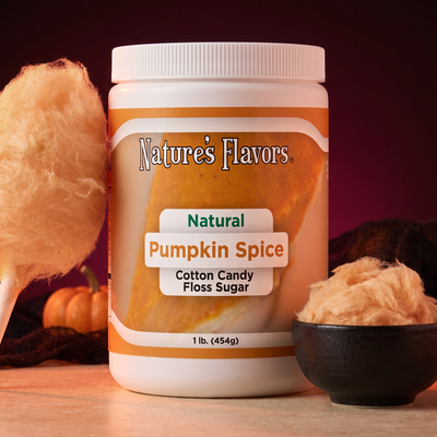 Pumpkin Spice Cotton Candy Floss Sugar