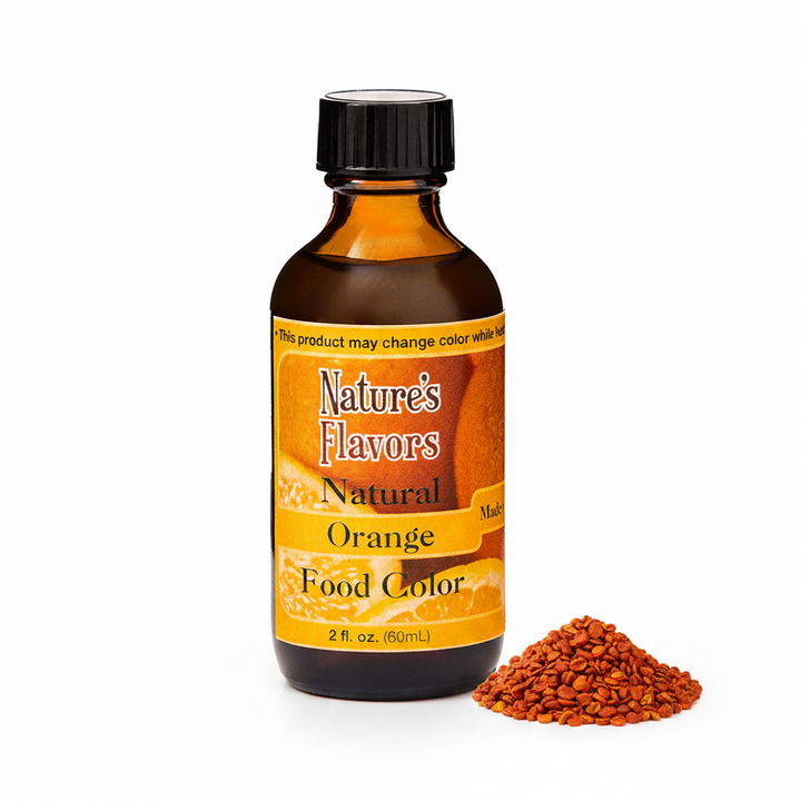 Orange Food Coloring made with Annatto Seeds, Natural