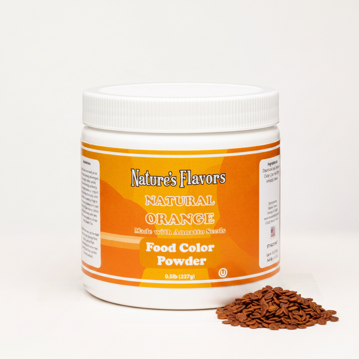 Orange Food Coloring Powder, Natural made with Annatto Seeds