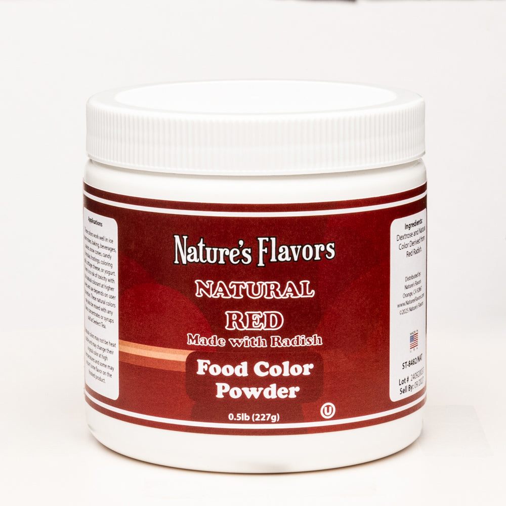 Red Food Coloring Powder (Made with Red Radish), Natural – Nature's Flavors