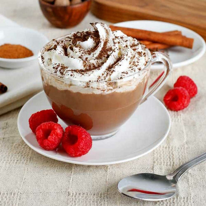 Organic Raspberry Hot Chocolate Mix (Non Dairy)