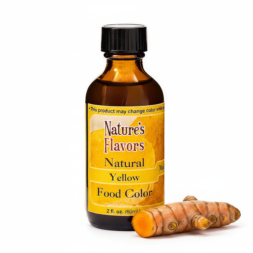 Yellow Food Coloring (Made with Turmeric), Natural – Nature's Flavors