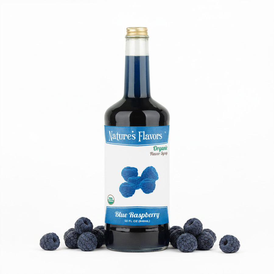 Blue Raspberry Syrup, Organic
