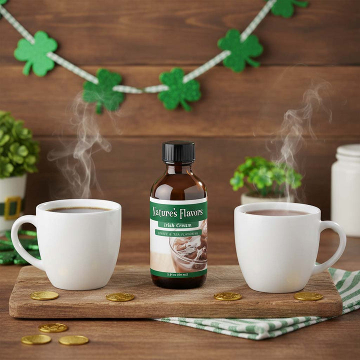 Organic Irish Cream Coffee and Tea Flavoring Without Diacetyl