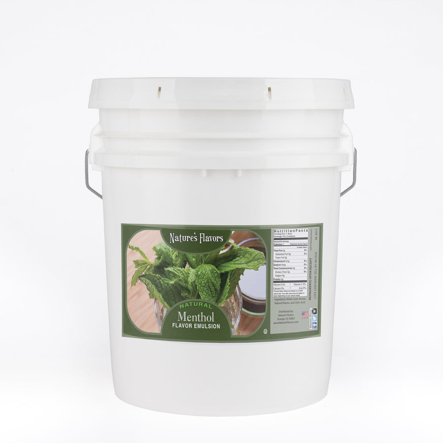 Menthol Flavor Emulsion for High Heat Applications