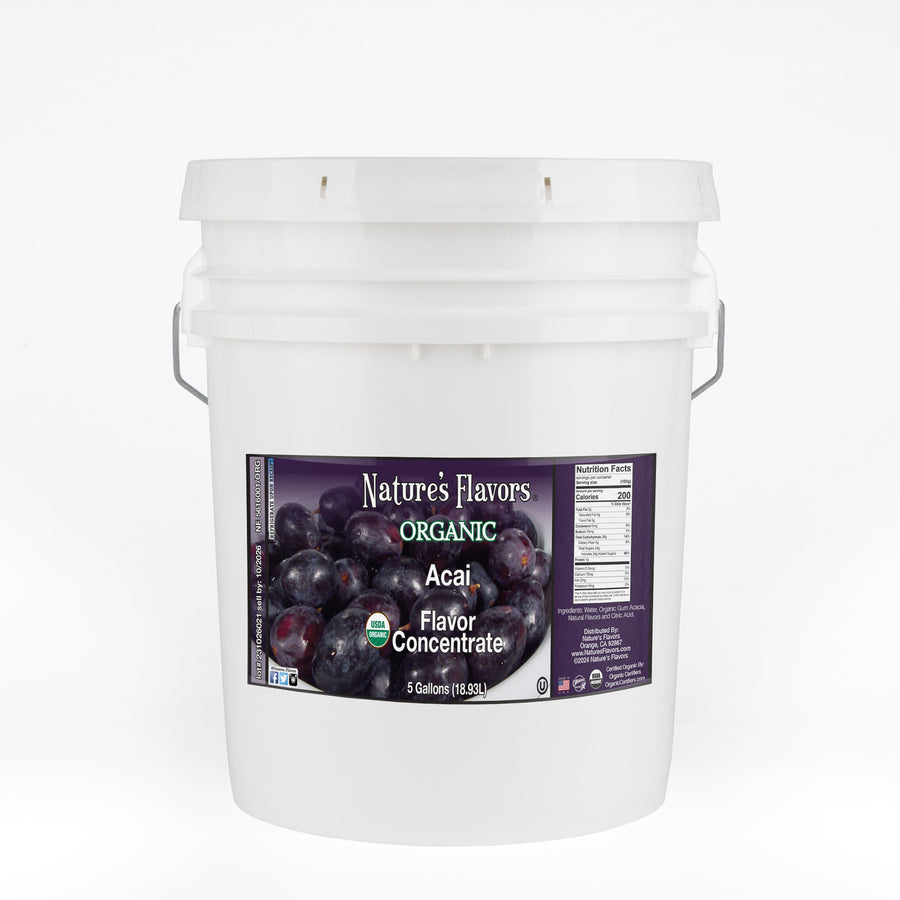 Acai Flavor Concentrate, Organic 5gal
