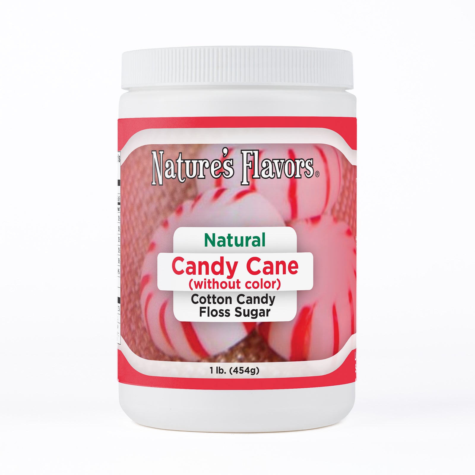Candy Cane Cotton Candy Floss Sugar (Without Color) - Bulk