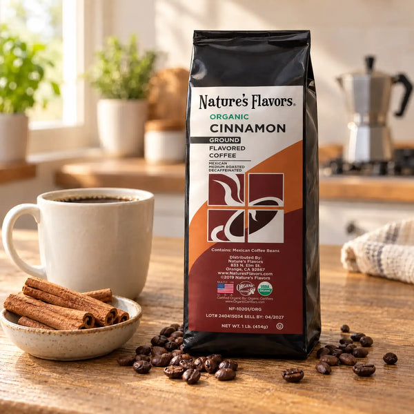 Organic Decaf Cinnamon Flavored Coffee Beans