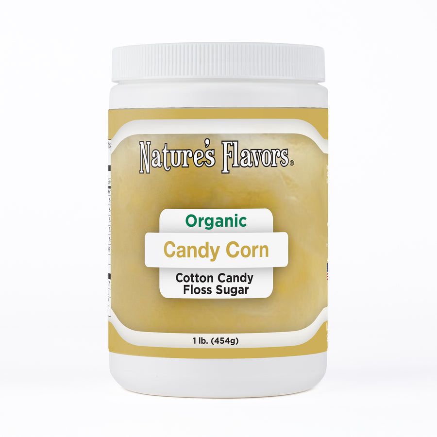 Organic Candy Corn Cotton Candy Floss Sugar