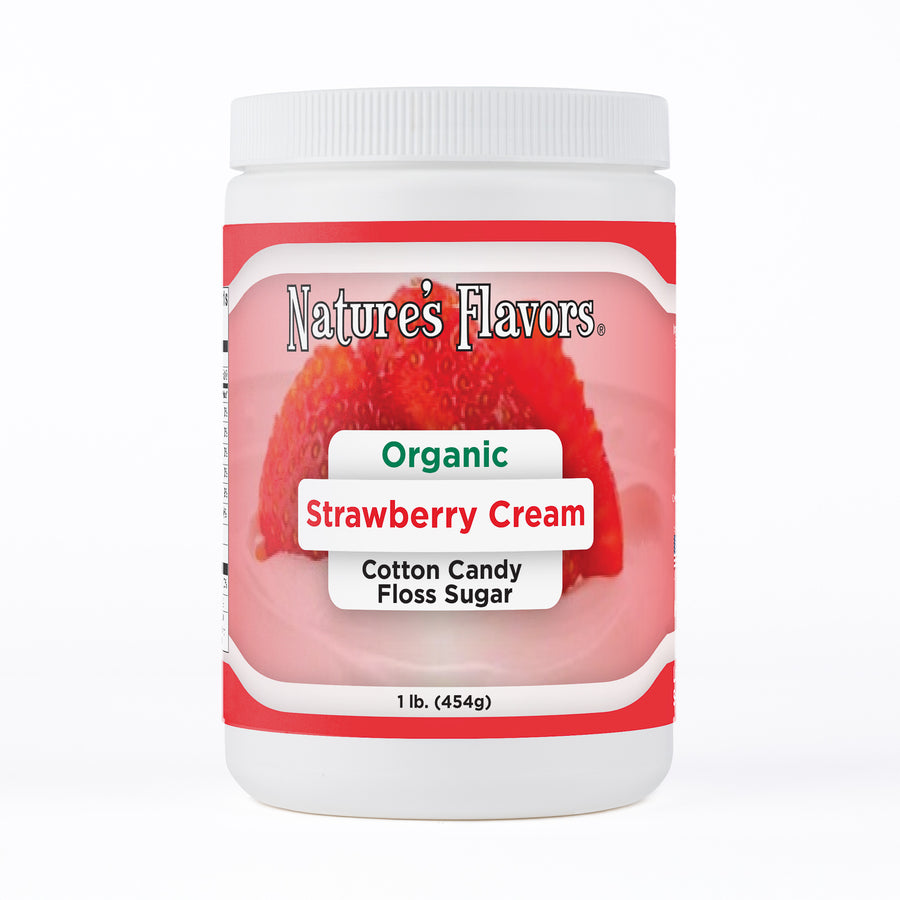 Organic Strawberry Cream Cotton Candy Floss Sugar