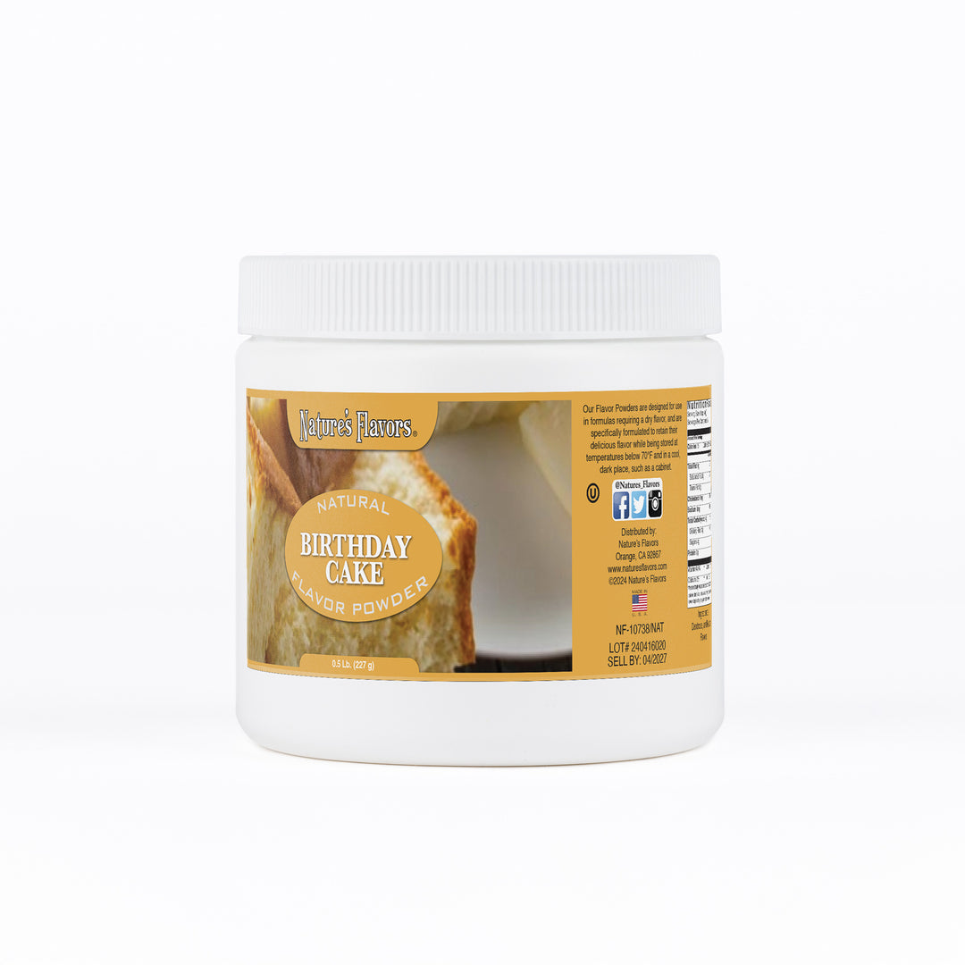 Birthday Cake Flavor Powder, Natural