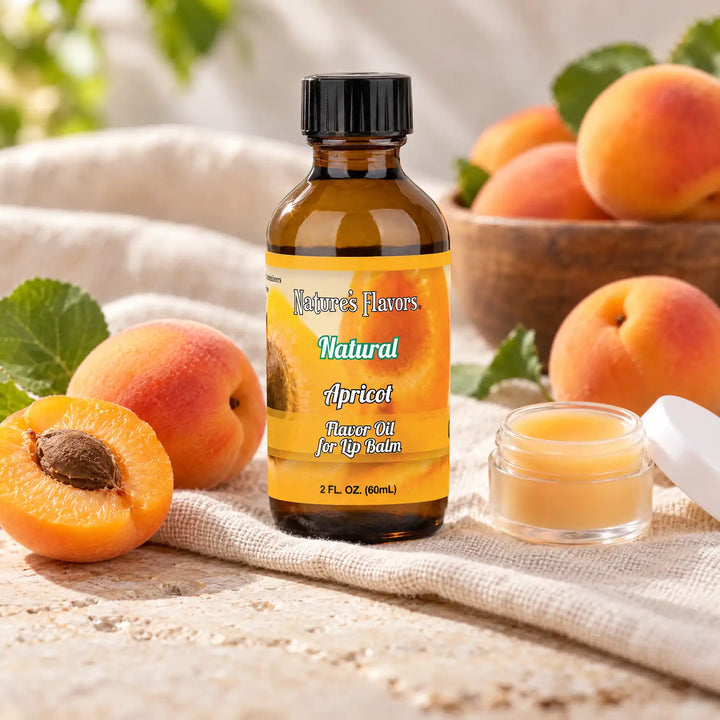 Nature’s Flavors Apricot Flavor Oil for Lip Balm, 2 oz.
