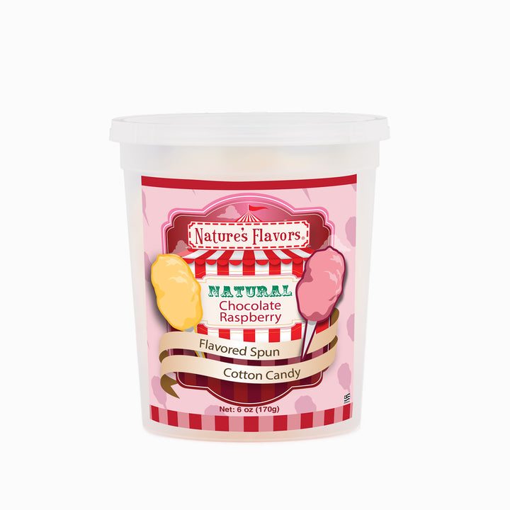 Chocolate Raspberry Cotton Candy (Ready to Eat)
