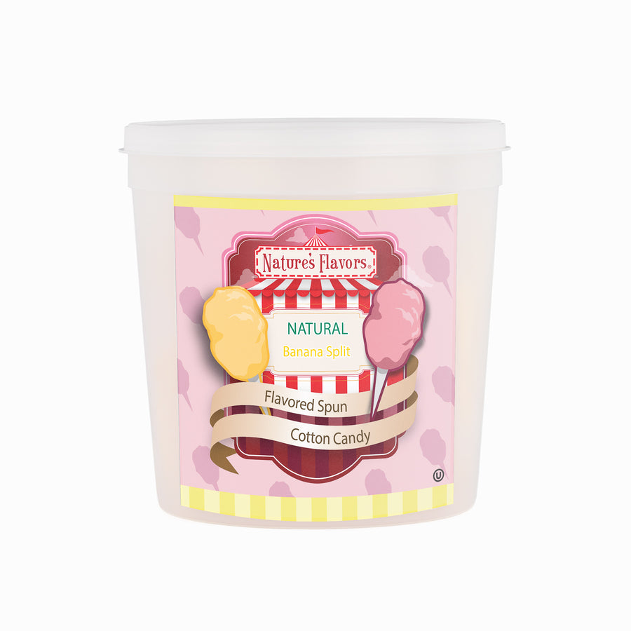 Banana Split Cotton Candy (Ready to Eat)