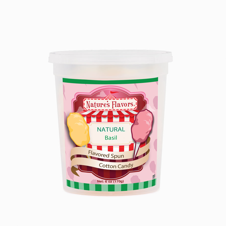 Basil Cotton Candy (Ready to Eat)