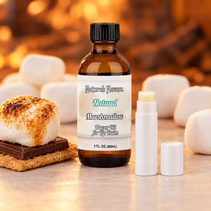 Nature’s Flavors Marshmallow Flavor Oil for Lip Balm, 2 oz.