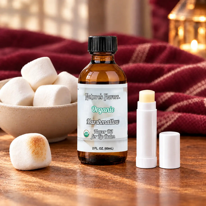 Nature’s Flavors Organic Marshmallow Flavor Oil for Lip Balm, 2 oz.