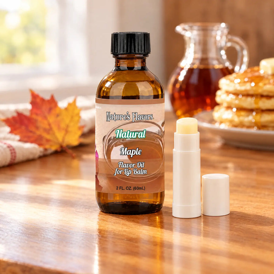 Nature’s Flavors Maple Flavor Oil for Lip Balm, 2 oz.