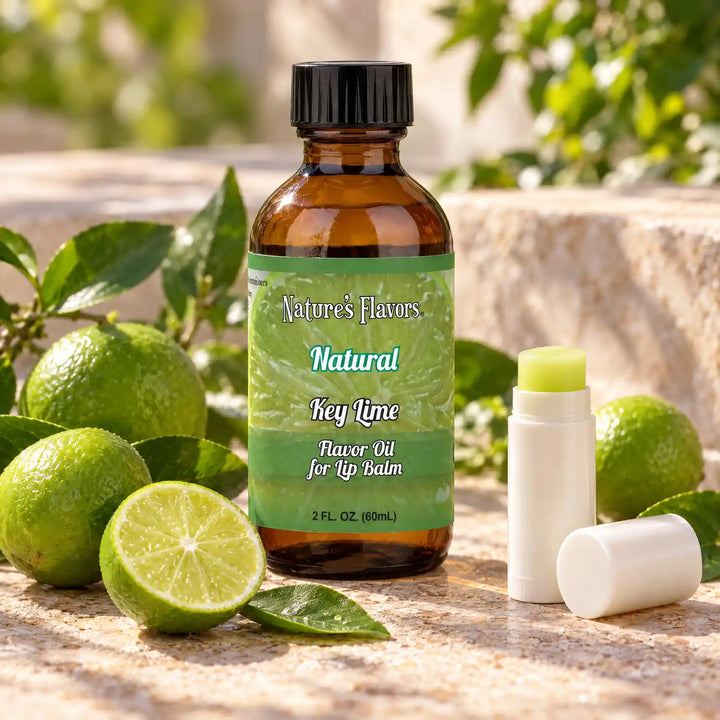 Nature’s Flavors Key Lime Flavor Oil for Lip Balm, 2 oz.