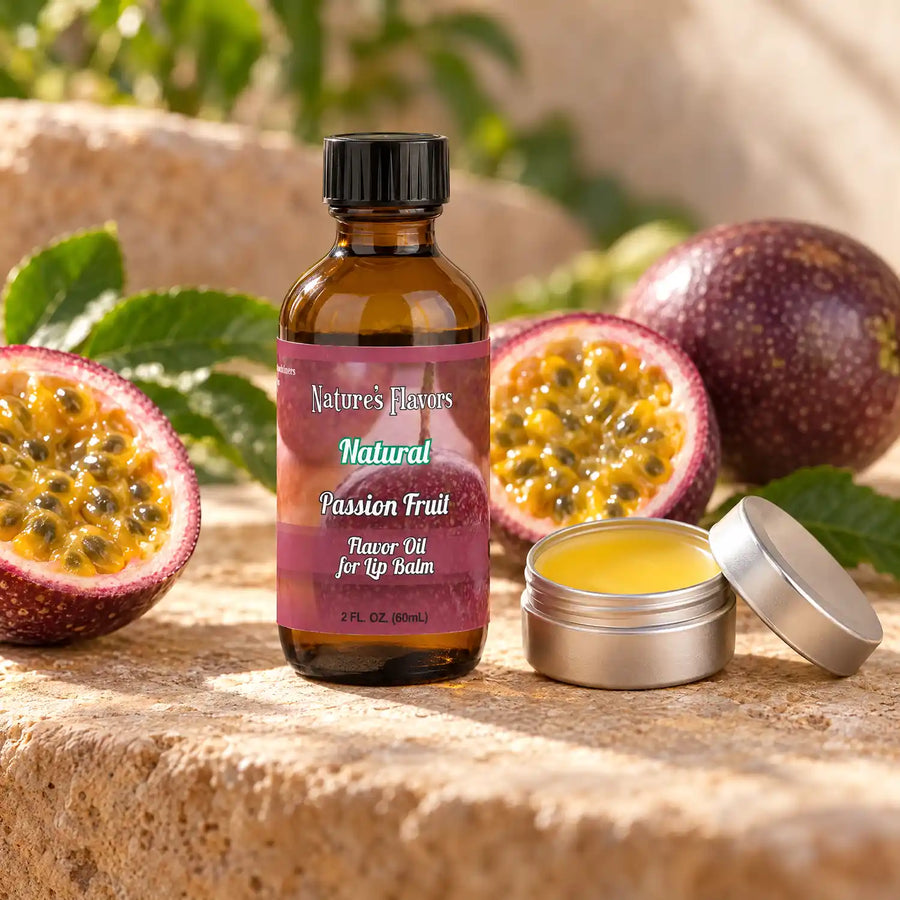 Nature’s Flavors Passion Fruit Flavor Oil for Lip Balm, 2 oz.