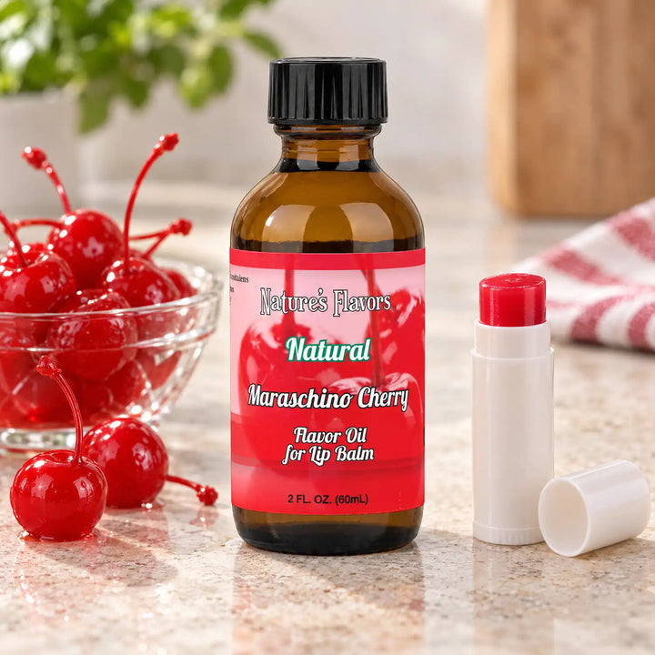 Nature’s Flavors Maraschino Cherry Flavor Oil for Lip Balm, 2 oz.