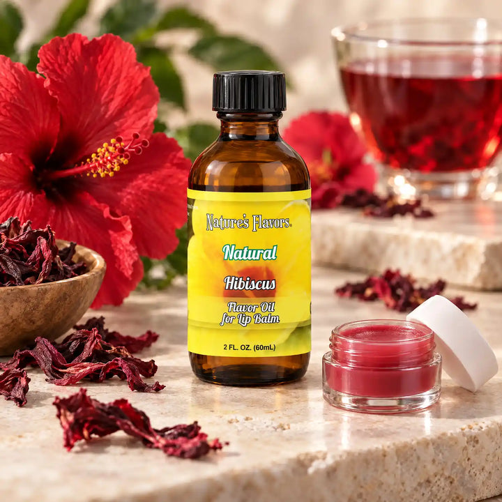 Nature’s Flavors Hibiscus Flavor Oil for Lip Balm, 2 oz.