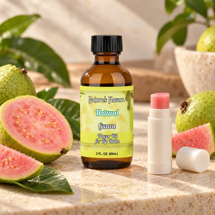 Nature’s Flavors Guava Flavor Oil for Lip Balm, 2 oz.
