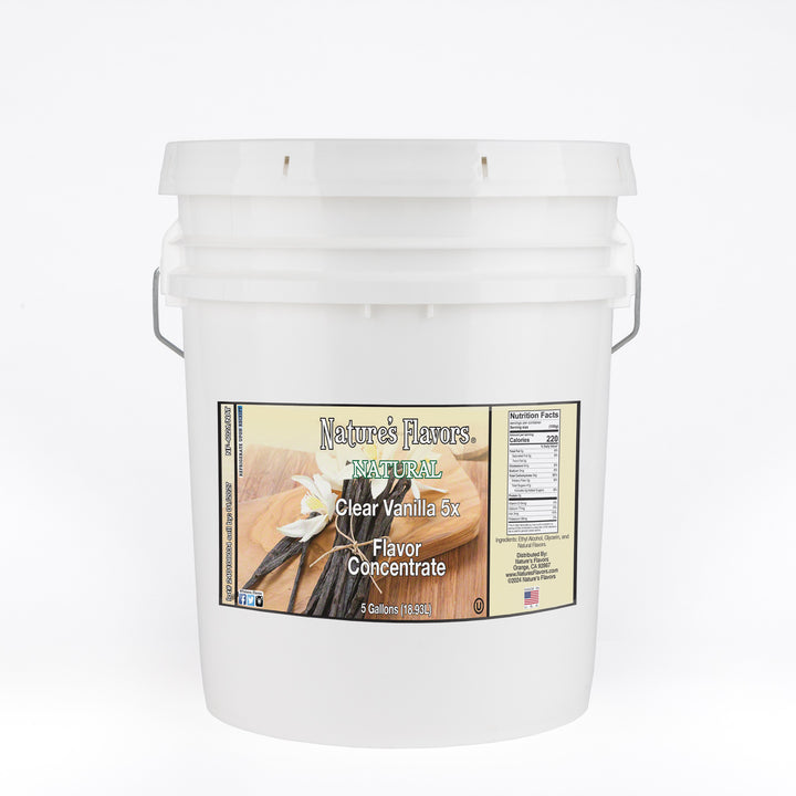 Natural Clear Vanilla Flavor Concentrate (5X Fold), Natural